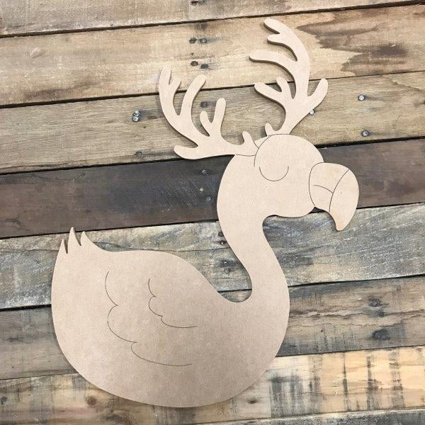 Christmas Antler Letters Reindeer Stag MDF Wooden Crafts Blanks